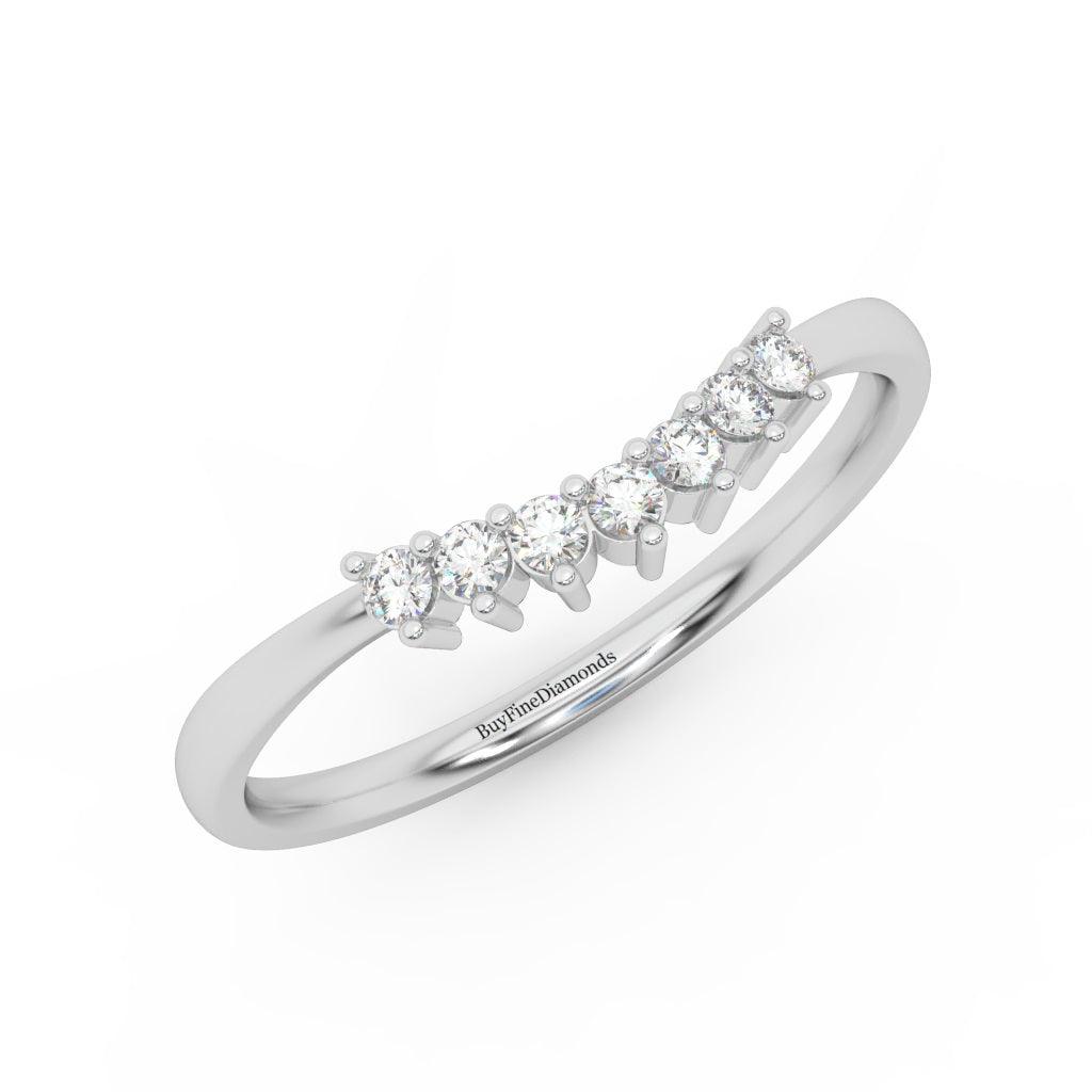 Petite Round Cut Diamond Women's Eternity Ring - 0.15 Carat