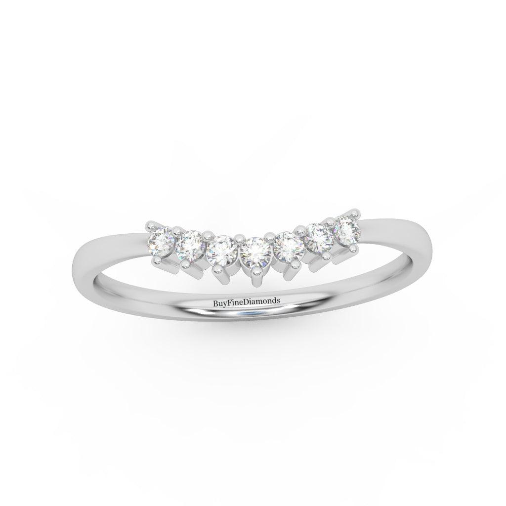 Petite Round Cut Diamond Women's Eternity Ring - 0.15 Carat