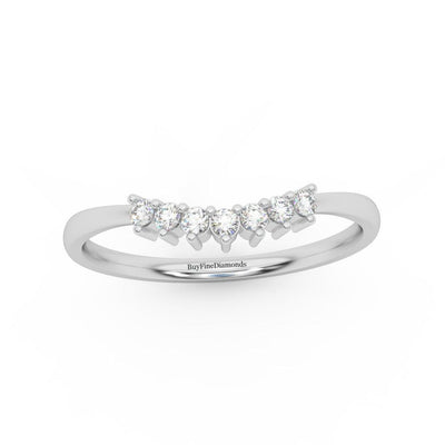 Petite Round Cut Diamond Women's Eternity Ring - 0.15 Carat