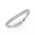 Round Diamond Engagement Matching Band Ring