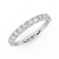 Round Diamond Claw Set Half Eternity Wedding Ring 0.70 Carat