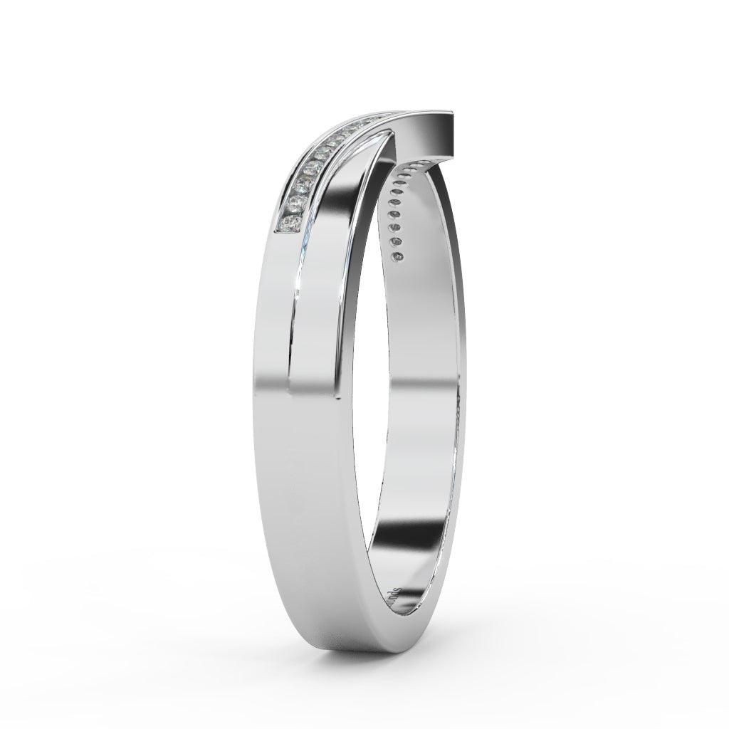 Petite Lab Diamond Stacking Wedding Band Ring - 0.15 Carat