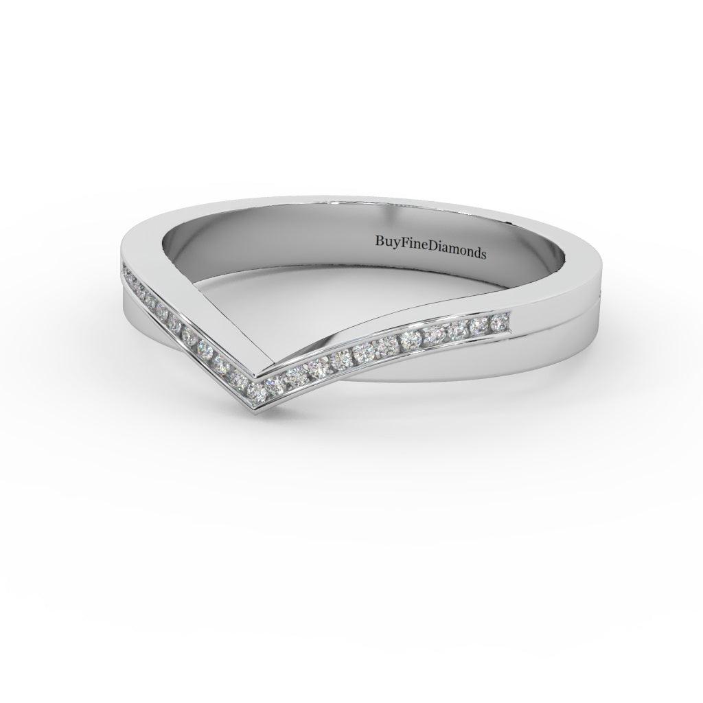 Petite Lab Diamond Stacking Wedding Band Ring - 0.15 Carat