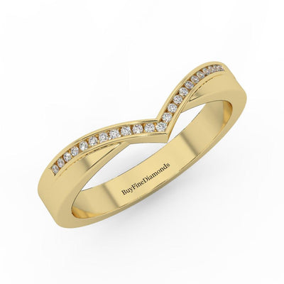 Petite Lab Diamond Stacking Wedding Band Ring - 0.15 Carat