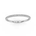Clearance ! Platinum D/VS Round Diamond Micro Pave Set Half Eternity Ring 1.6mm - 2.5mm