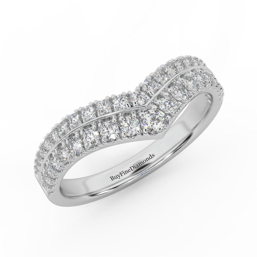 0.60 Ct Natural Round Diamond Stacking Wedding Ring Band (remaining balance £999)