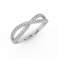 Lab Round Diamond Infinity Stacking Wedding Ring Band