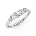 AMADA 5 STONE LAB DIAMOND ETERNITY RING 0.50CT D/VVS