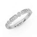 Stunning Round Brilliant Diamond Stacking Wedding Band Ring