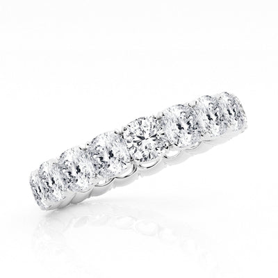 Cushion Diamond Full Eternity Wedding Ring 4.00 - 6.00 Carat