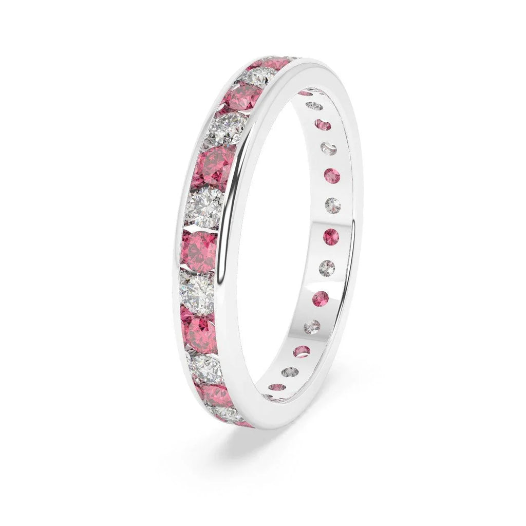 Natural Ruby and Diamond Full Eternity Ring 2.00Ct