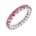 Ruby U Prong Full Eternity Ring in Hallmarked Gold