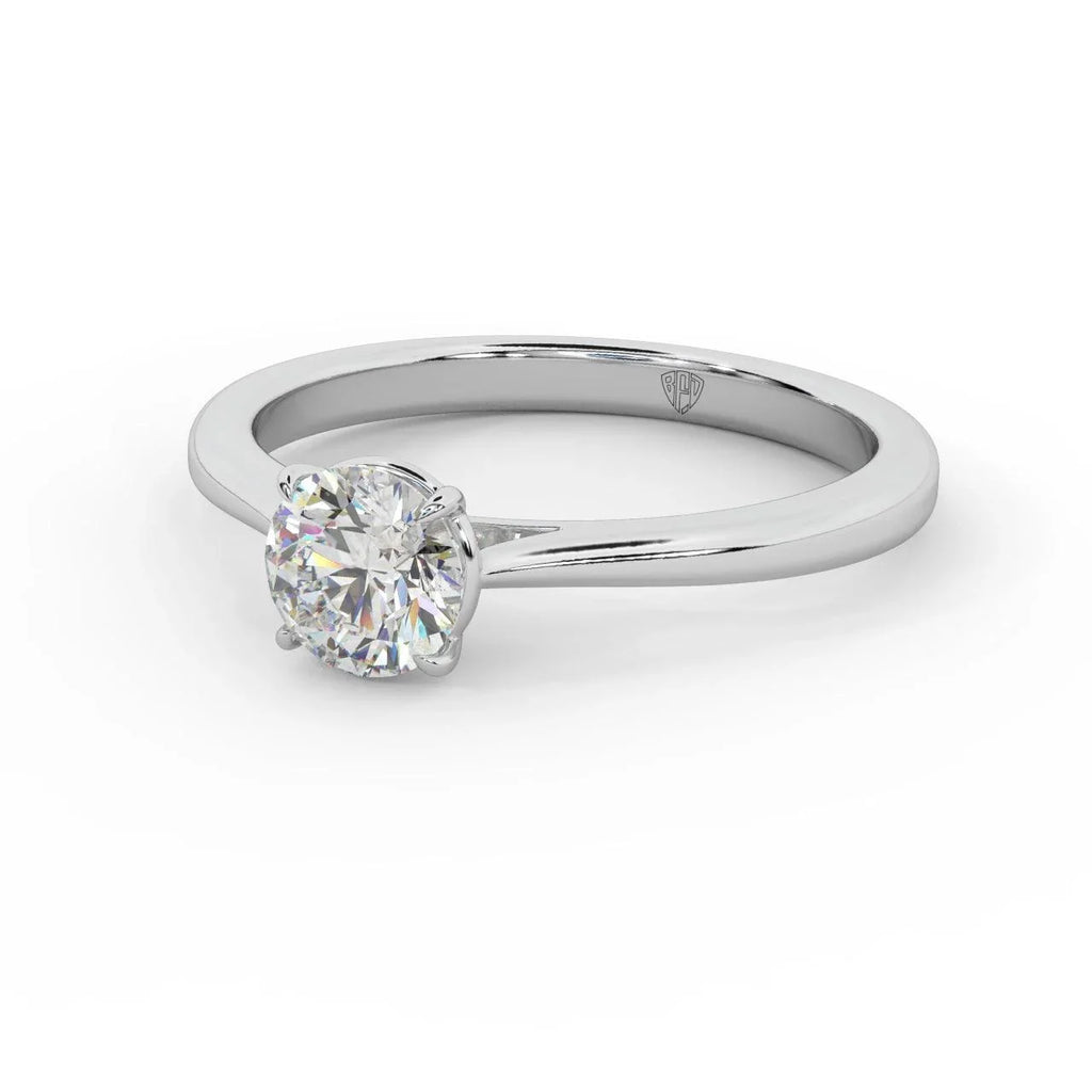 Special Deal ! GIA 0.30Ct-0.41Ct Round Diamond Solitaire Engagement Ring In Platinum