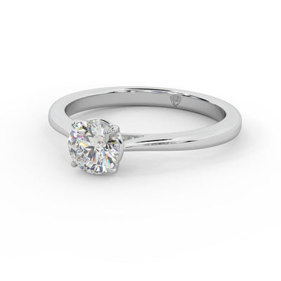 Clearance Sale ! GIA 0.30Ct-0.41Ct Round Diamond Solitaire Engagement Ring In Platinum