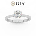 Special Deal ! GIA 0.30Ct-0.41Ct Round Diamond Solitaire Engagement Ring In Platinum