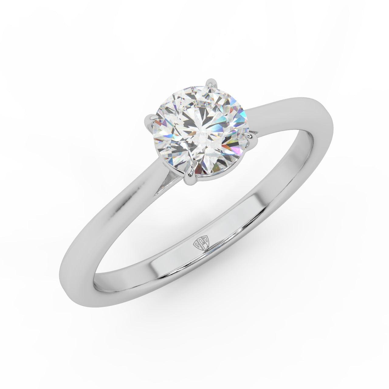 Clearance Sale ! GIA 0.30Ct-0.41Ct Round Diamond Solitaire Engagement Ring In Platinum