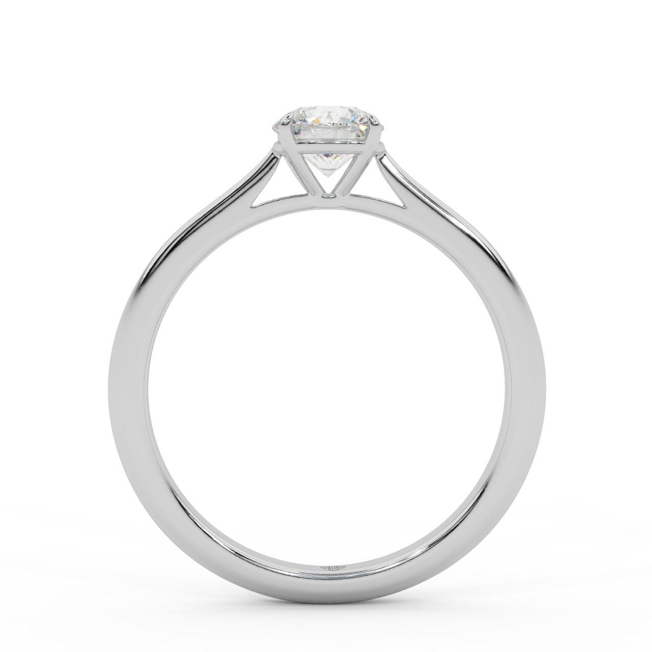 Clearance Sale ! GIA 0.30Ct-0.41Ct Round Diamond Solitaire Engagement Ring In Platinum