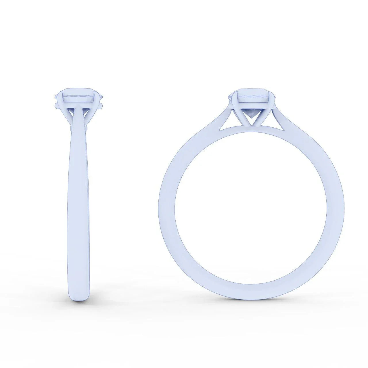Special Deal ! GIA 0.30Ct-0.41Ct Round Diamond Solitaire Engagement Ring In Platinum