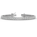Asscher Diamond Tennis Bracelet for Womens in 18k Gold F/VS 4.00ct - 12.00ct