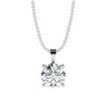Certified Round Diamond Solitaire Pendant Necklace for Women - (0.70ct-1.00ct)