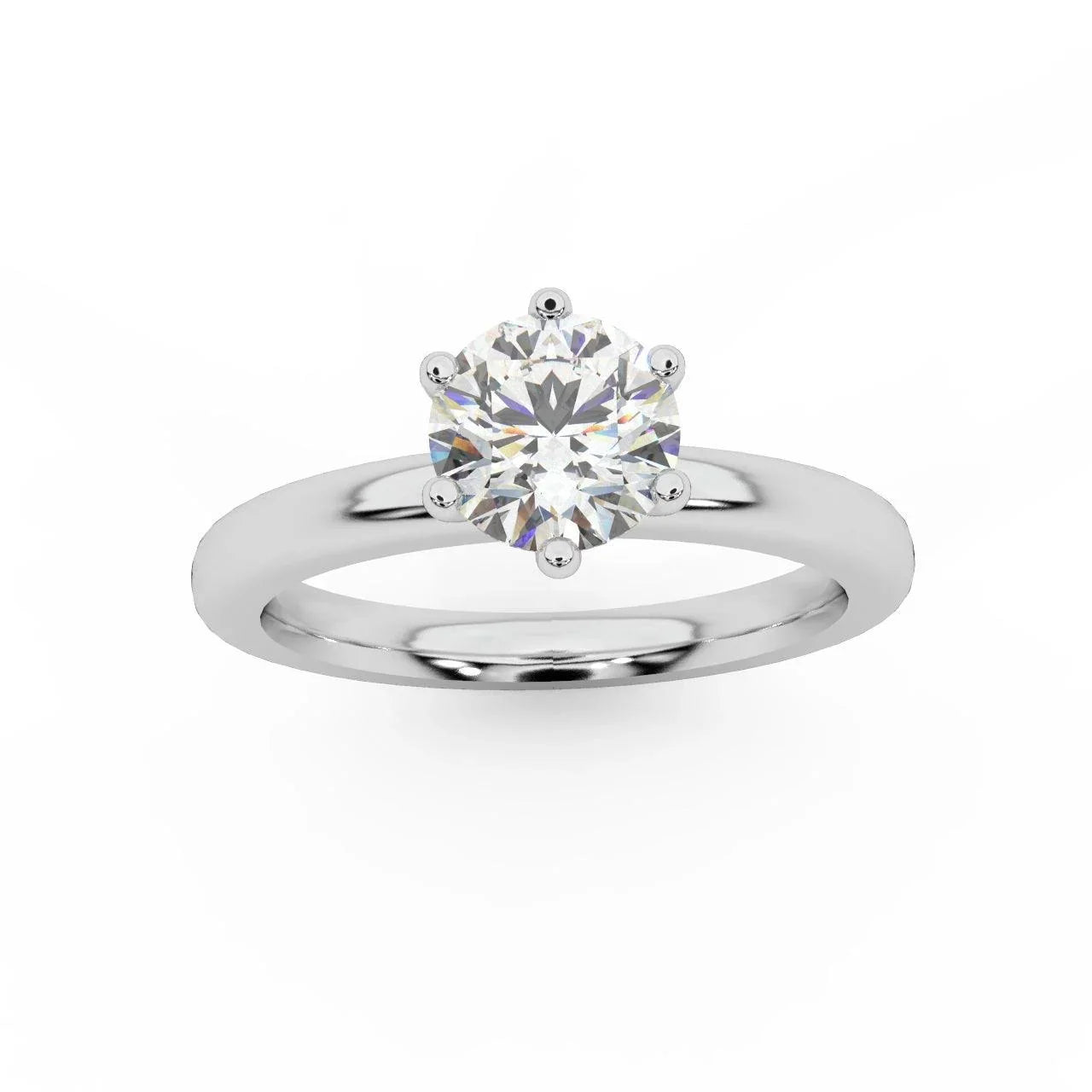 Comfort Fit Solitaire Engagement Ring 1.00ct E/VS
