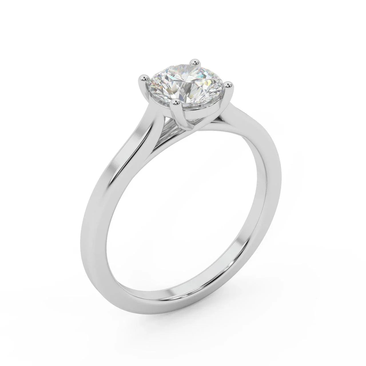 Round Diamond Lucida Solitaire Engagement Ring 1.00ct E/VS