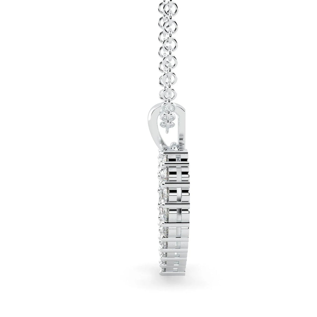 BEST GIFT..! 0.33Ct Heart Shape Diamond Pendant with Chain , White / Yellow Gold
