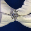 IGI Certified Huge 5.50Ct Marquise Diamond Engagement Ring Platinum