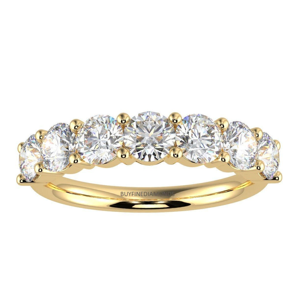 1.00ct D/VVS 7 Round Diamond Eternity Rings For Women - Amada Diamonds