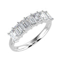 Classic Emerald Diamond Eternity Ring in Platinum & 18K Gold 1.00ct - 3.00ct D/VS