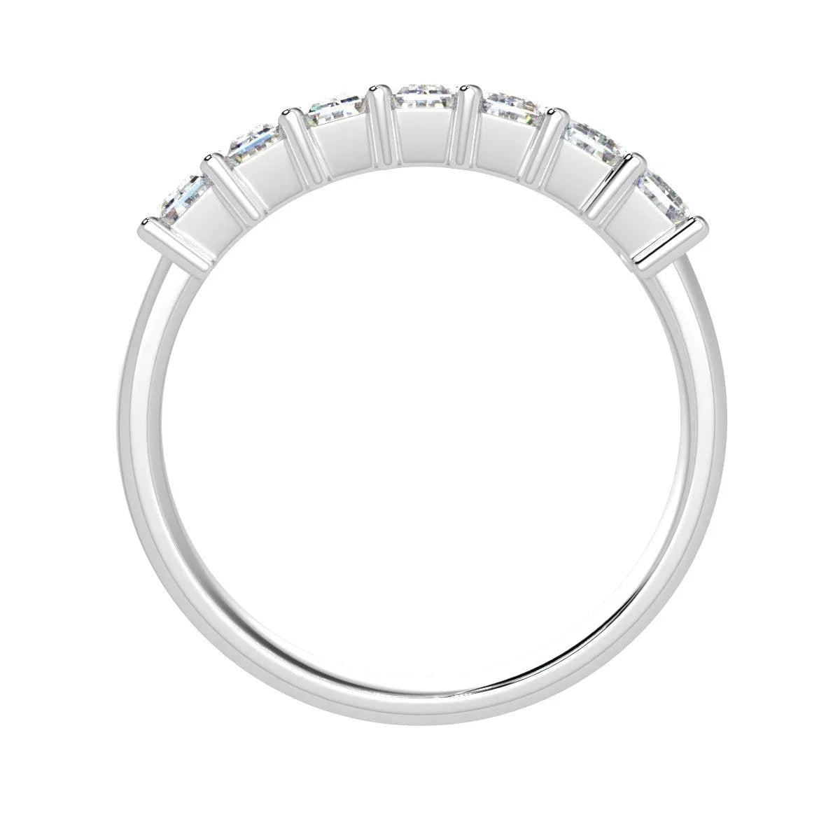 Classic Emerald Diamond Eternity Ring in Platinum & 18K Gold 1.00ct - 3.00ct D/VS
