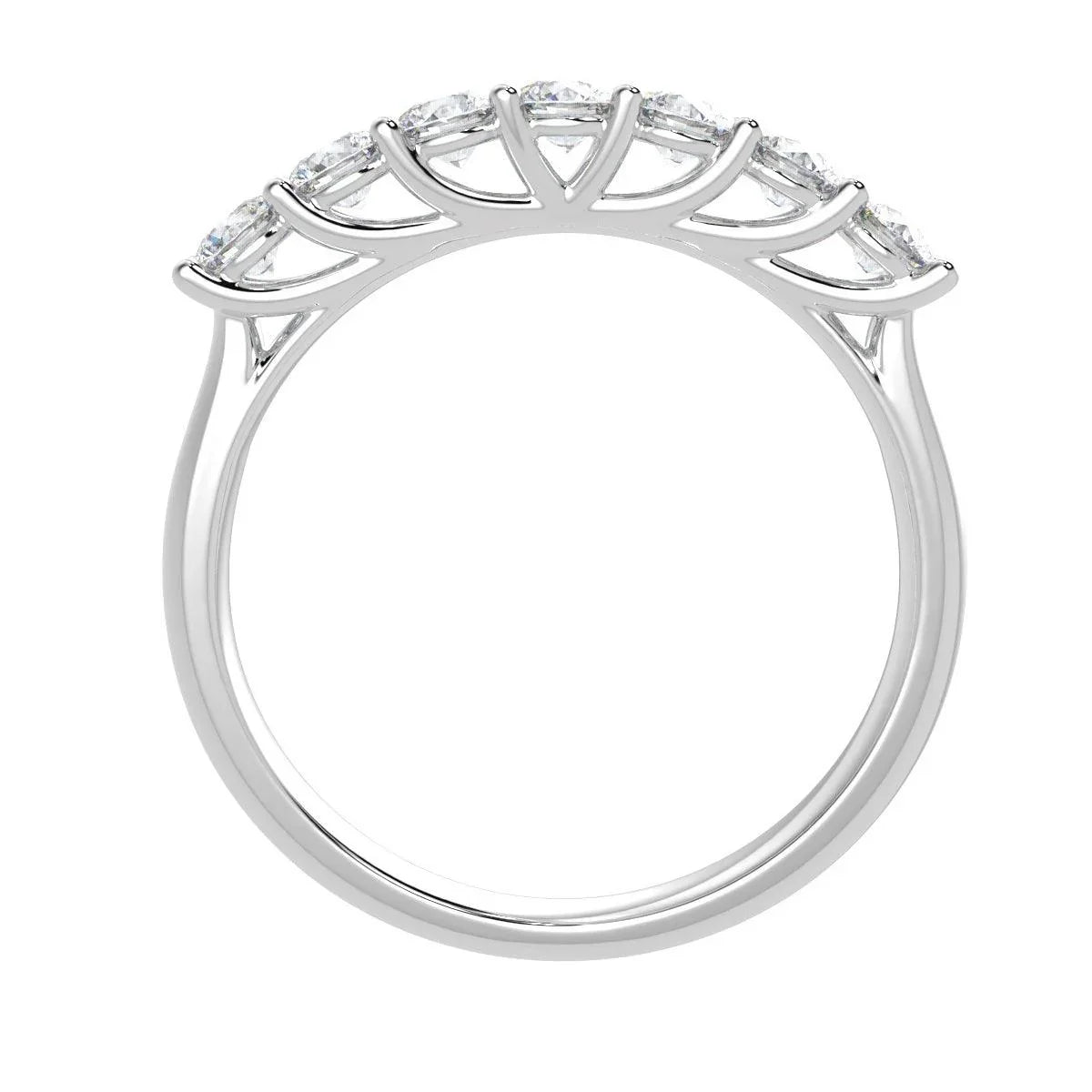 7 Diamond Eternity Ring in Platinum & Gold 0.50Ct D/VVS
