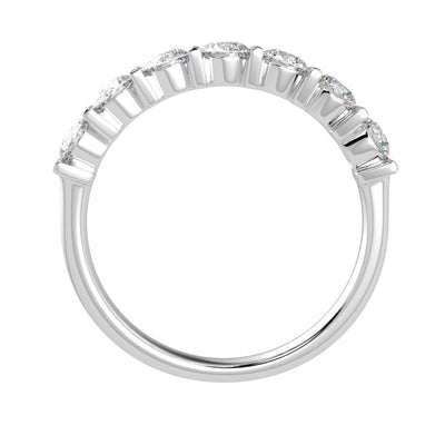 Bar Set Round Diamond Eternity Ring in Platinum & Gold 0.50Ct D/VVS