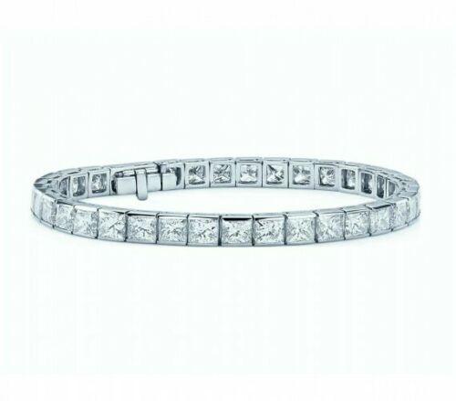 Princess Diamond Tennis Bracelet for Womens in 18k Gold F/VS 4.00ct - 12.00ct