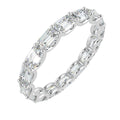D/VS 2.50ct Baguette Diamond Claw Set Full Eternity Ring in Platinum / 18k Gold