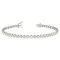 Clearance ! D/VS 2.40 Ct 100% Natural Round Diamond Bezel Set Bracelet in 18k Gold - Amada Diamonds