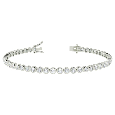 Best Quality Round Diamond Tennis Bracelet for Women's in Hallmarked Gold 1.50Ct-2.00Ct - Amada Diamonds