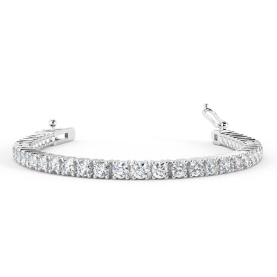 Round diamond tennis bracelet -amadadiamonds