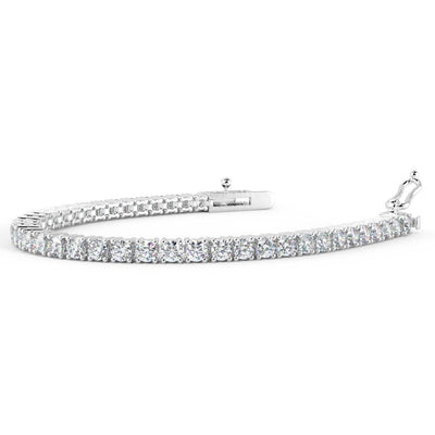 round diamond tennis bracelet