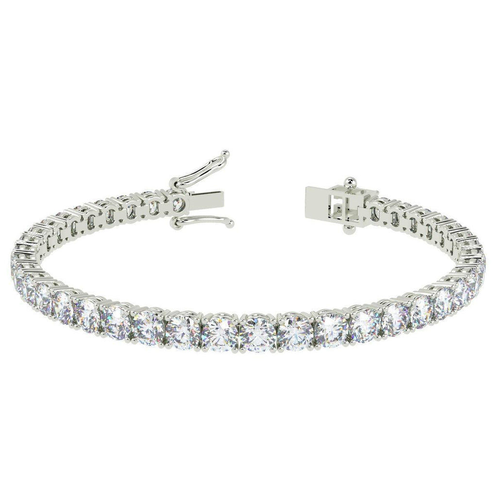 Natural Round Diamond Tennis Bracelet -  Amadadiamonds