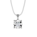 RRP £500..! 6mm Illusion Set Diamond Pendant, 9k White / Yellow Gold