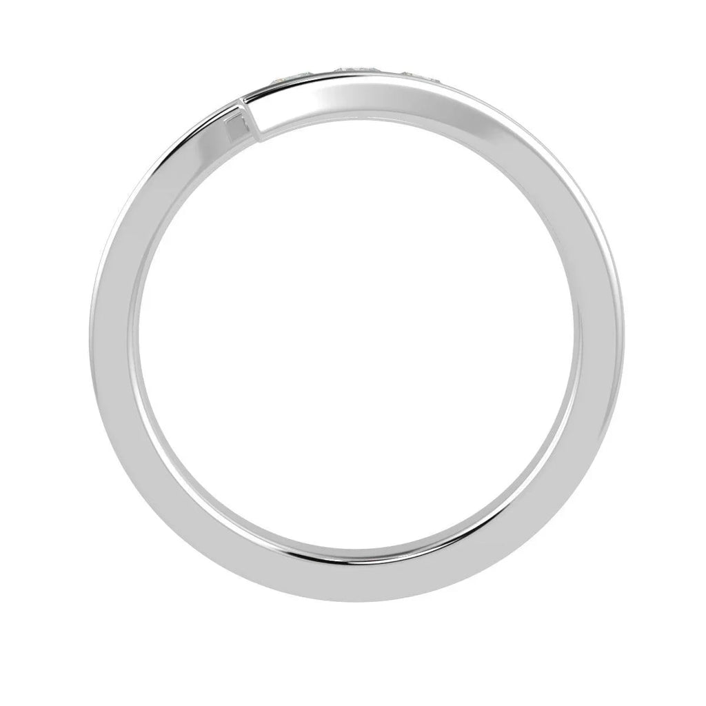 LAB DIAMOND 3 STONE TRILOGY RING 0.33CT D/VVS SET IN 9K GOLD