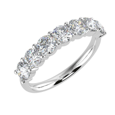 1.00ct D/VVS 7 Round Diamond Eternity Rings For Women - Amada Diamonds