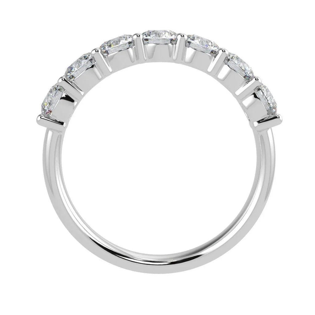 1.00ct D/VVS 7 Round Diamond Eternity Rings For Women - Amada Diamonds