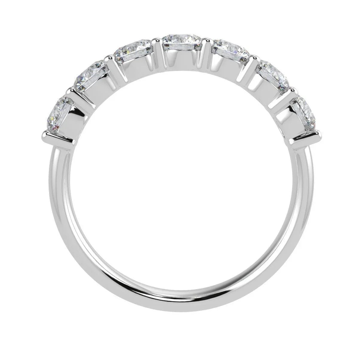 1.00ct D/VVS 7 Round Diamond Eternity Rings For Women - Amada Diamonds
