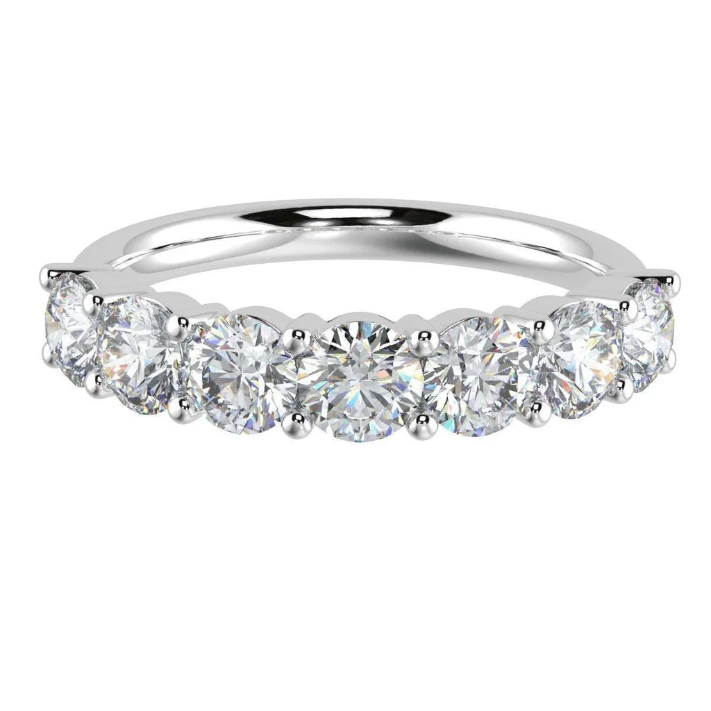 1.00ct D/VVS 7 Round Diamond Eternity Rings For Women - Amada Diamonds
