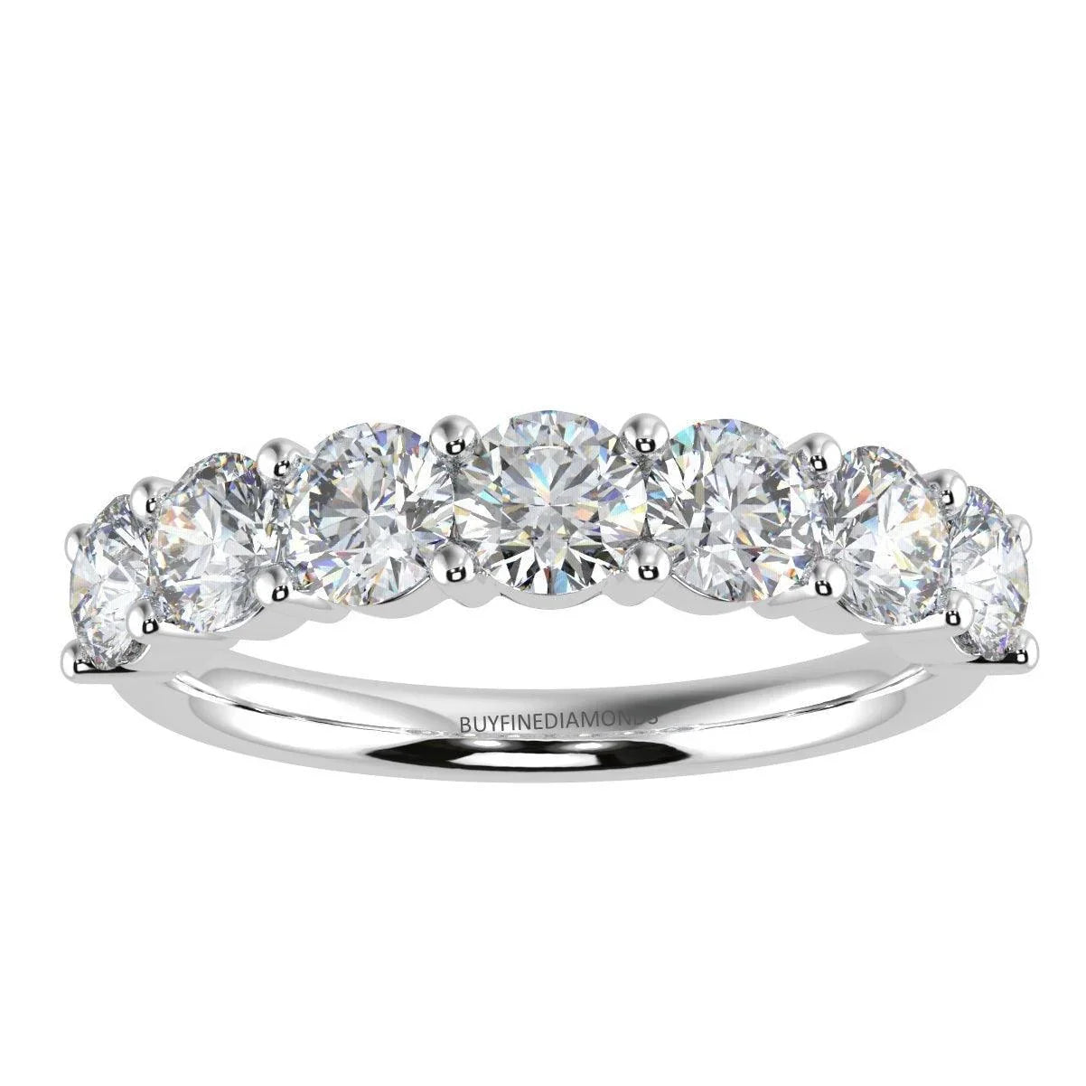1.00ct D/VVS 7 Round Diamond Eternity Rings For Women - Amada Diamonds