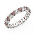 Diamond Cut Ruby and Diamond Full Eternity Ring 1.20ct